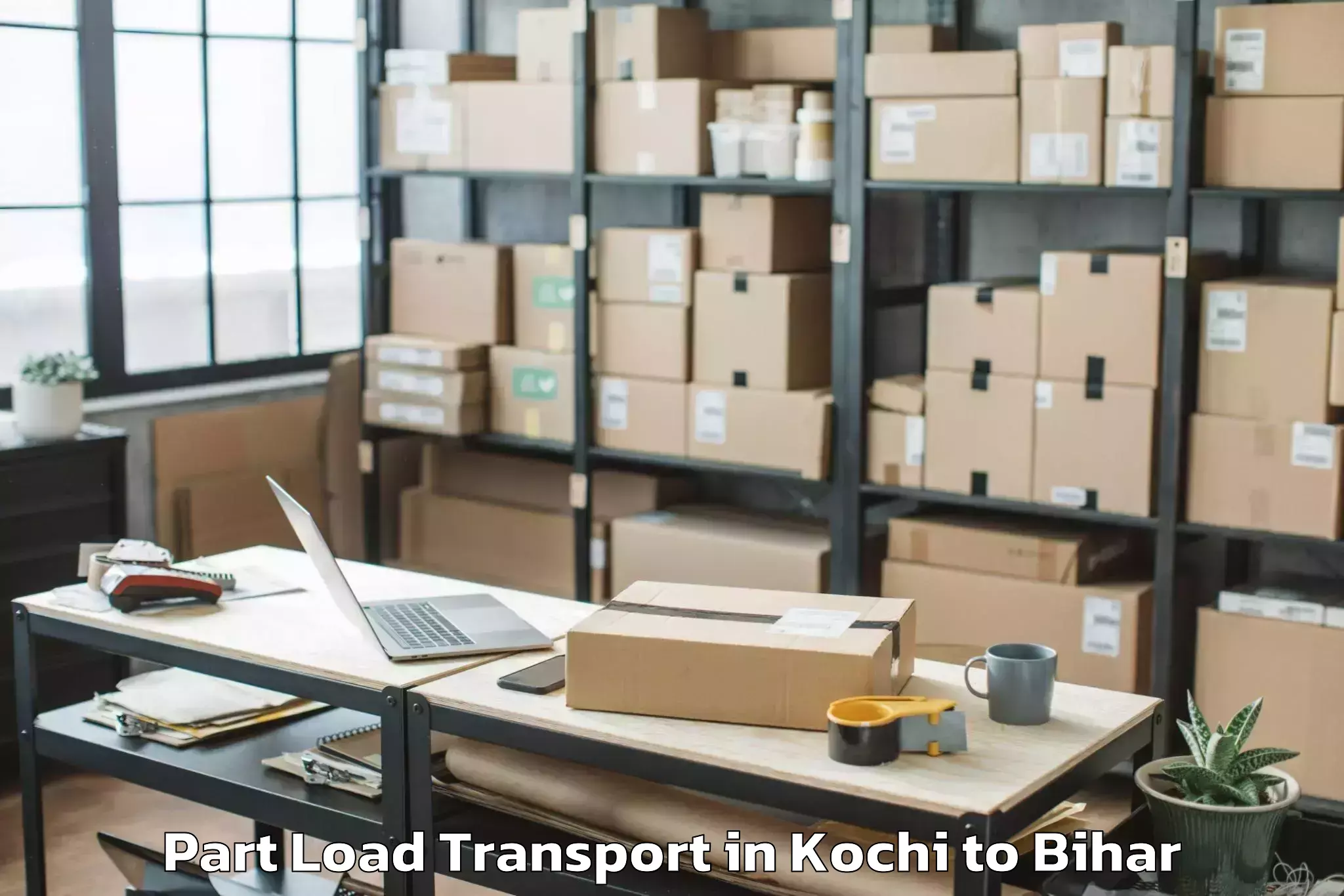 Book Kochi to Mansahi Part Load Transport Online